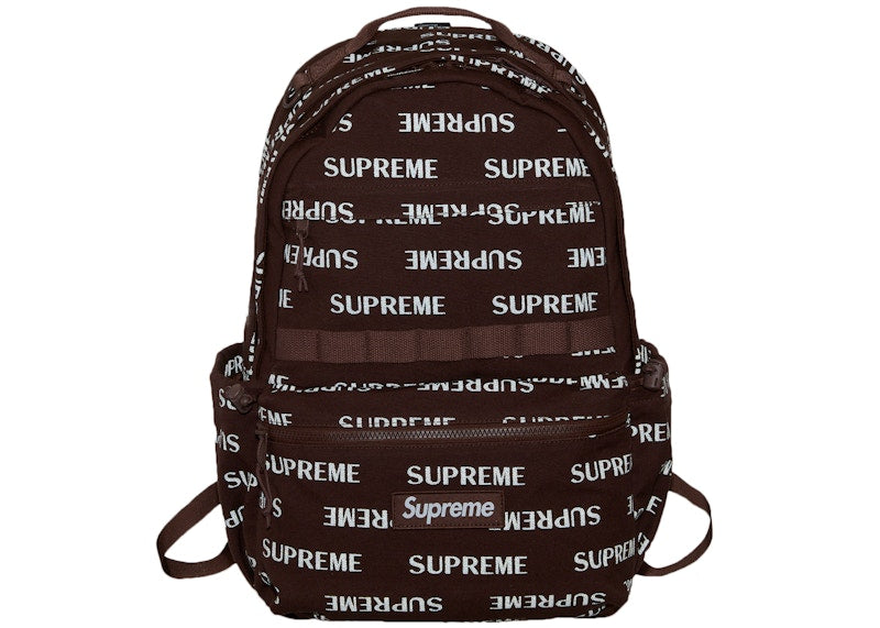 Supreme Logo Backpack (FW26) Brown - Stockx_View_02