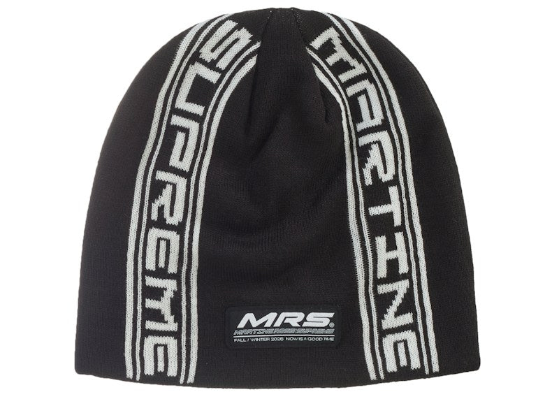 Supreme Martine Rose Jacquard Beanie Black