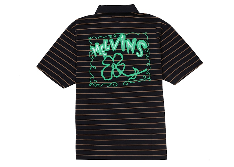 Supreme Melvins Stripe S/S Polo Black