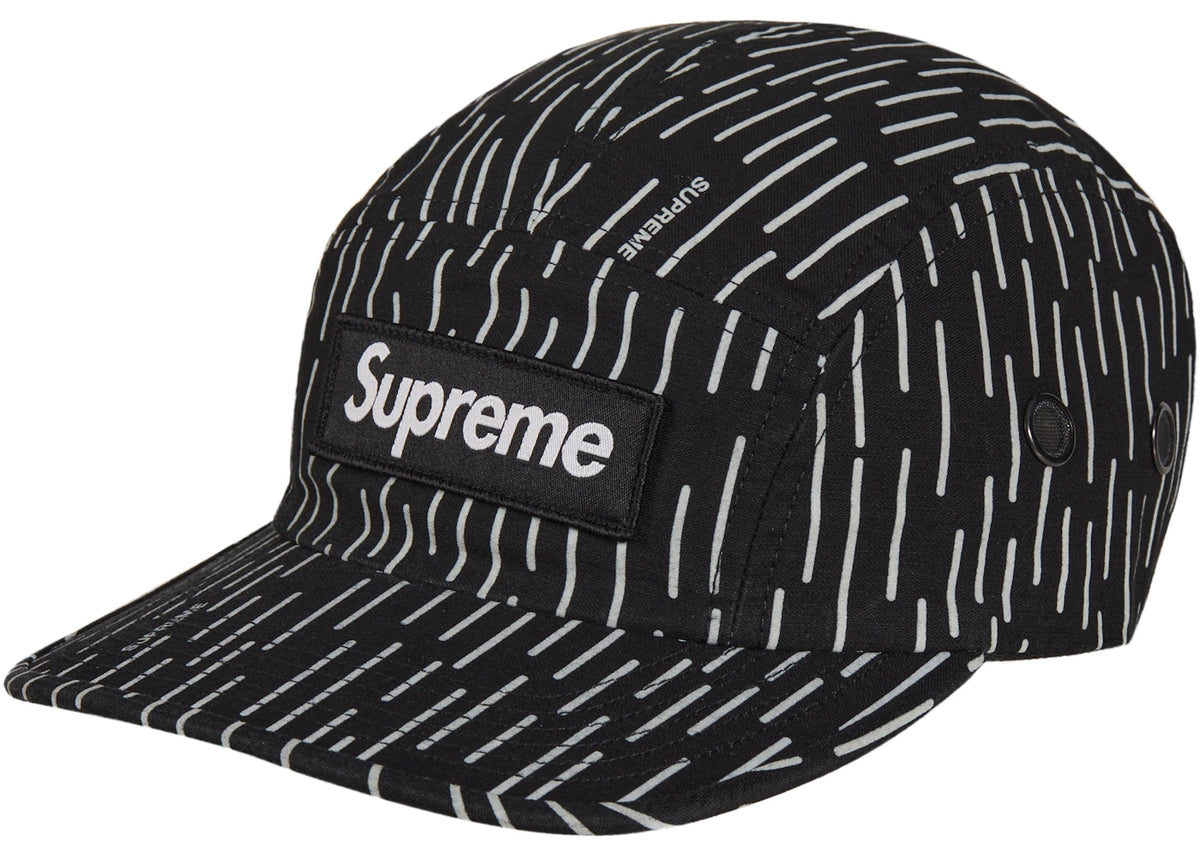 Supreme Military Camp Cap (FW24) Black Raindrop