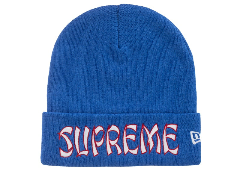 Supreme New Era Action Beanie Blue