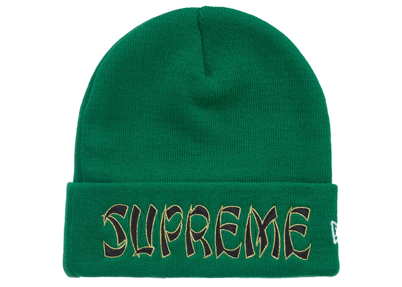 Supreme New Era Action Beanie Green
