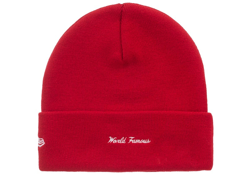 Supreme New Era Action Beanie Red - Stockx_View_02