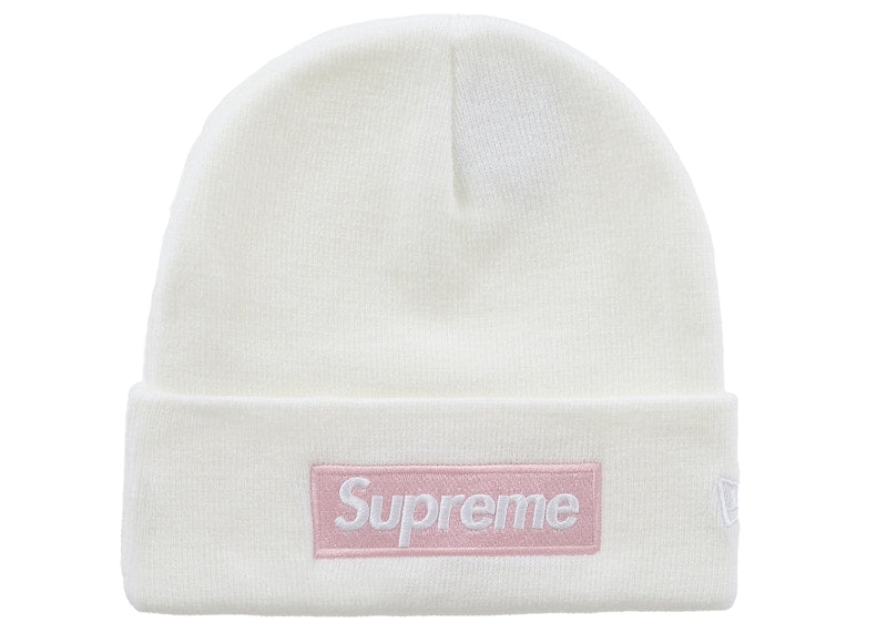 Supreme New Era Box Logo Beanie (FW25) White
