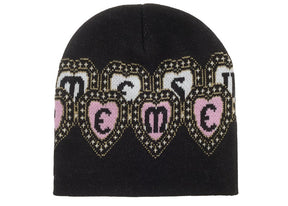 Supreme New Era Hearts Beanie Black