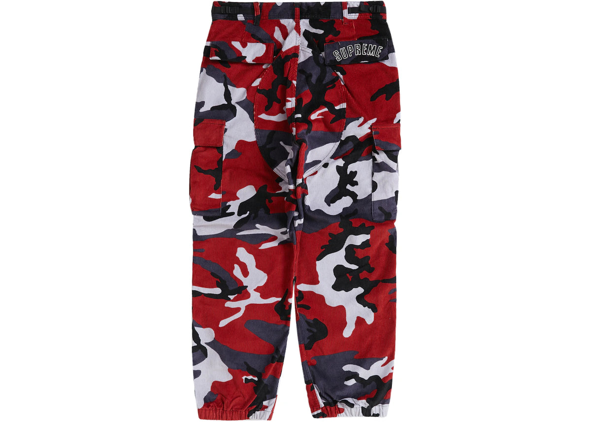 Supreme Nike Arc Corduroy Cargo Pant Red Camo