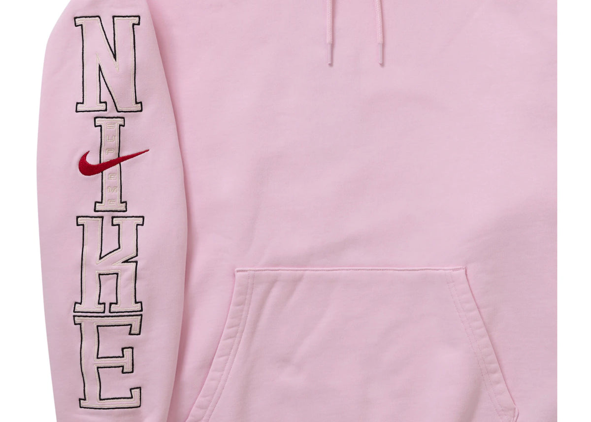 Supreme Nike Hooded Sweatshirt Light Pink