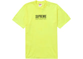 Supreme Paris Tee Fluorescent Yellow