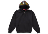 Supreme Patches Zip Up Hooded Sweatshirt Black