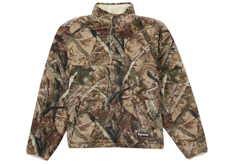 Supreme Polartec Shearling Reversible Pullover (FW24) TrueTimber HTC Fall Camo