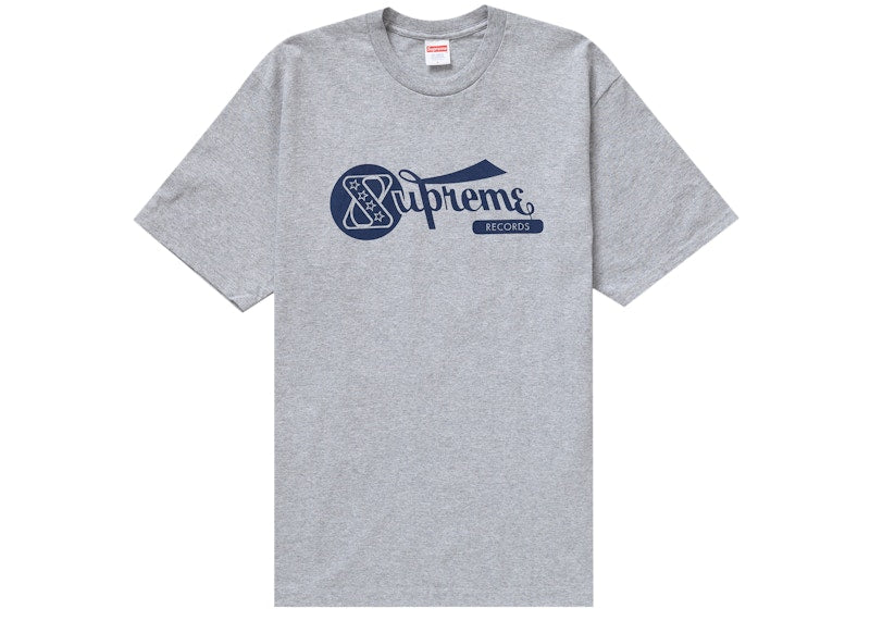 Supreme Records Tee Heather Grey