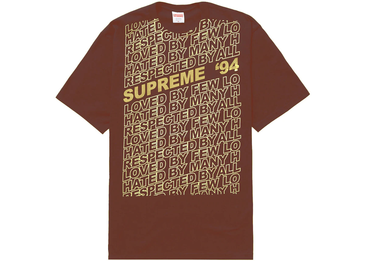 Supreme Respected Tee Brown