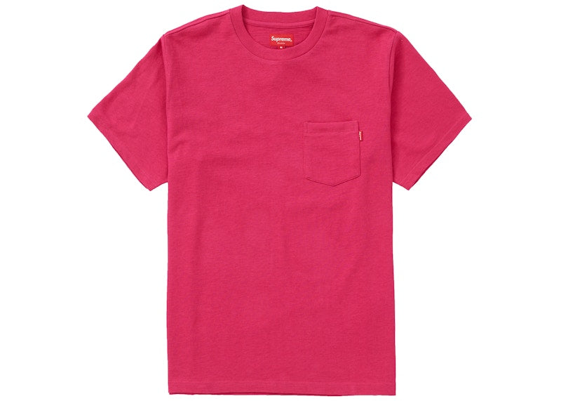 Supreme S/S Pocket Tee Magenta
