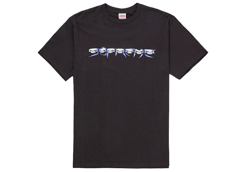 Supreme Skulls Spellout Tee Black