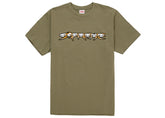 Supreme Skulls Spellout Tee Light Olive