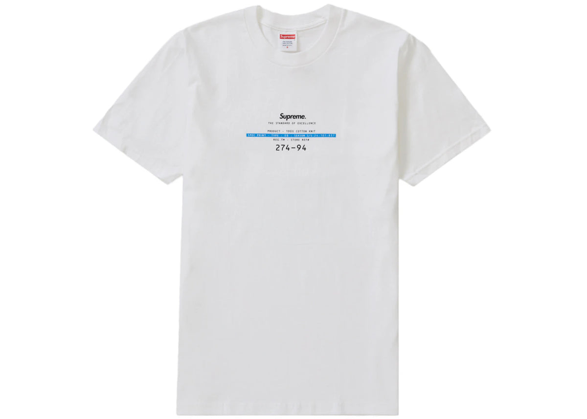 Supreme Standard Tee White