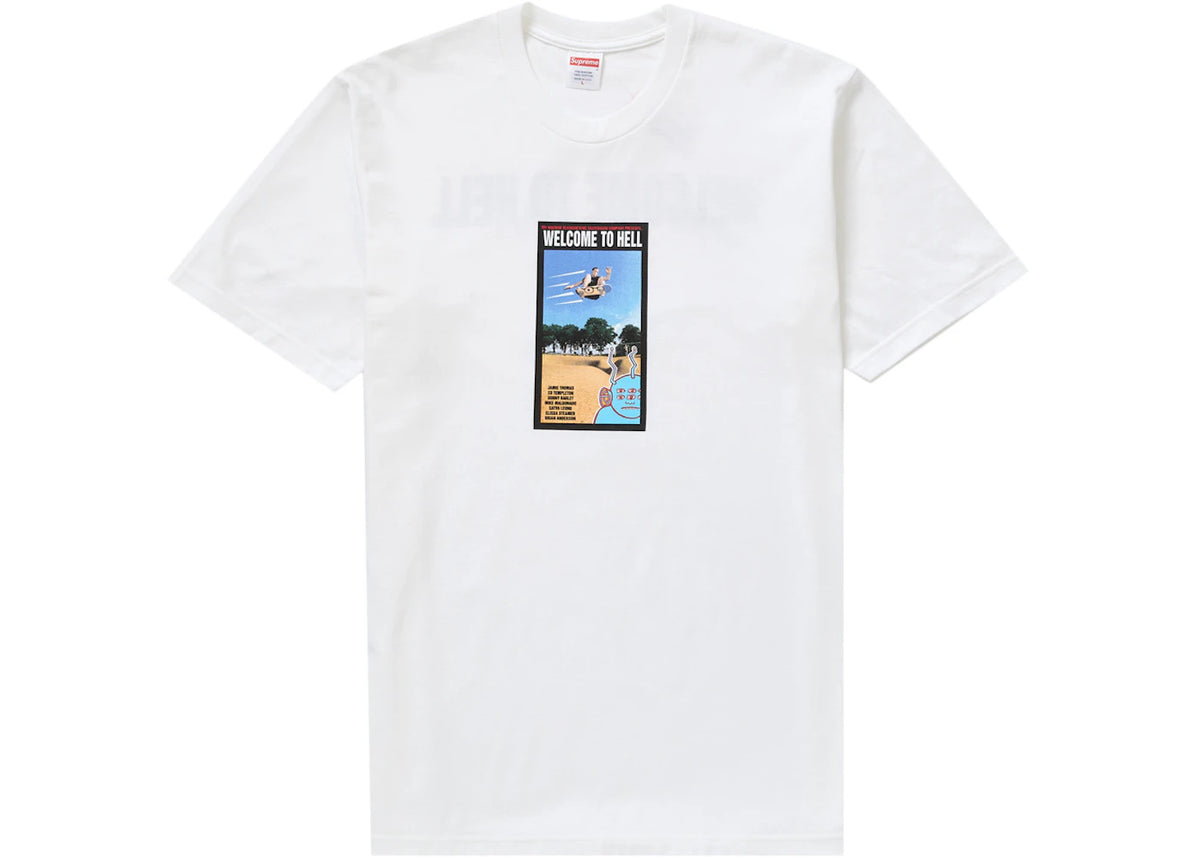 Supreme Toy Machine Welcome To Hell Tee White