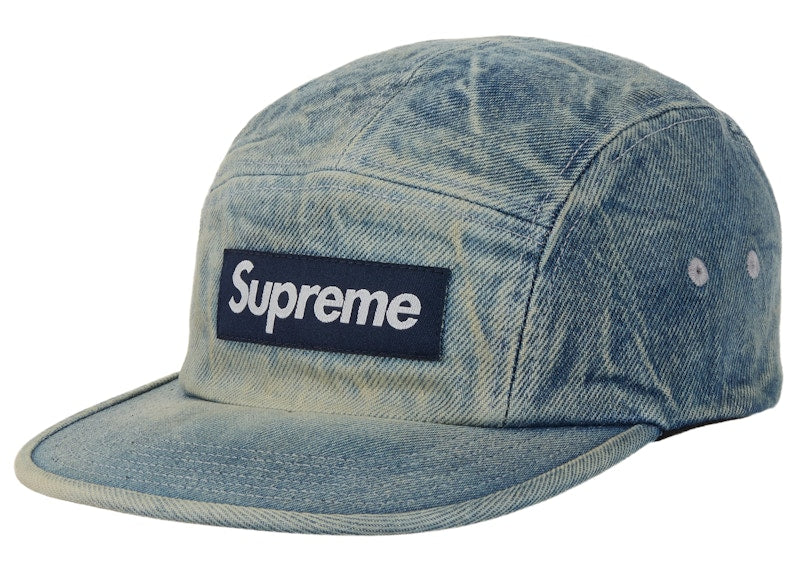 Supreme Washed Chino Twill Camp Cap (FW26) Blue Denim