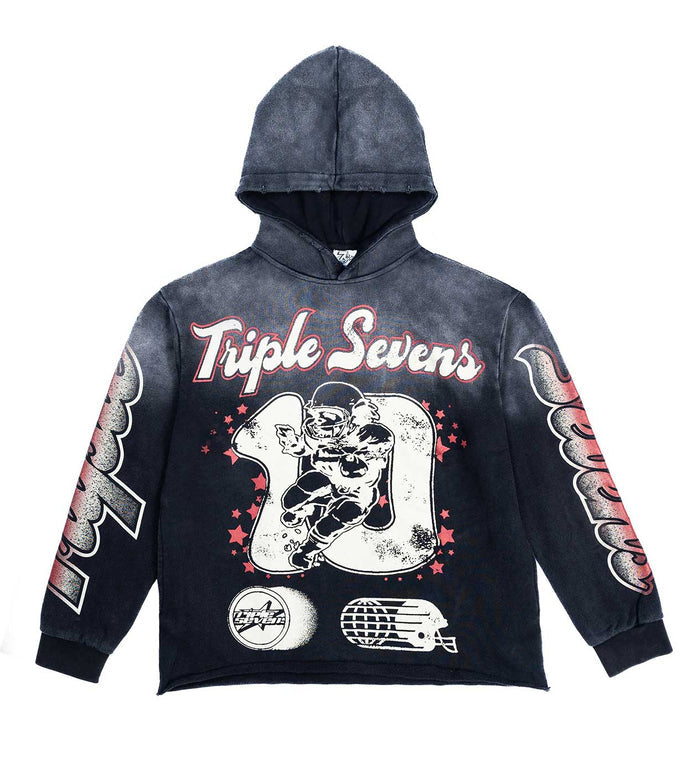 Triple Sevens All Star Hoodie Vintage Black