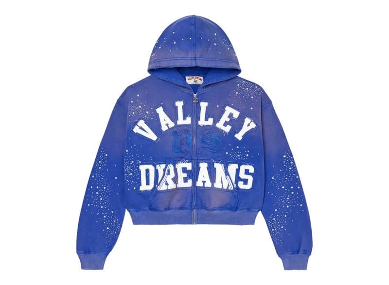 Vale Forever Classico Zip Up Hoodie Sapphire