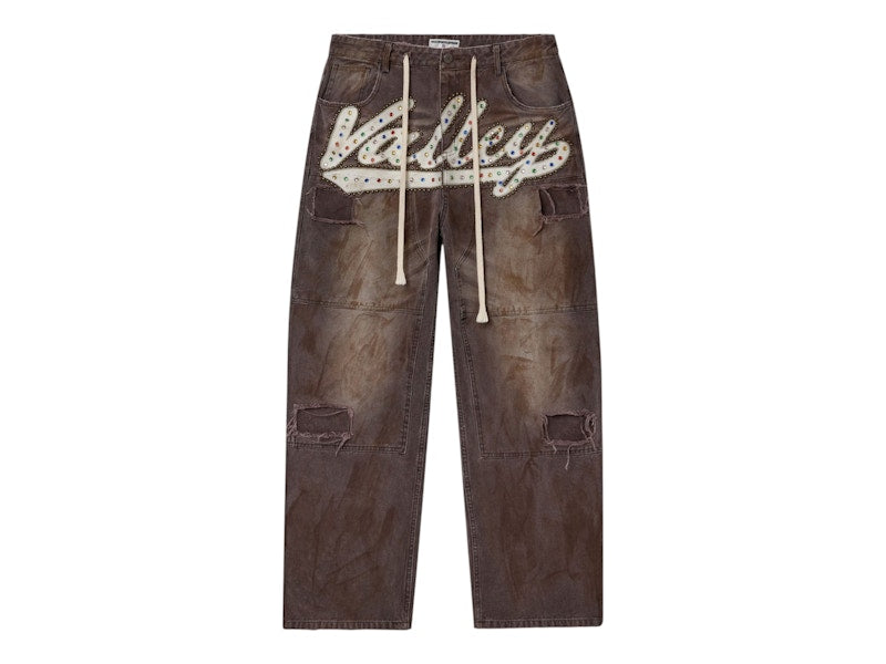 Vale Forever Cocoa Painters Denim Jeans Stone Washed