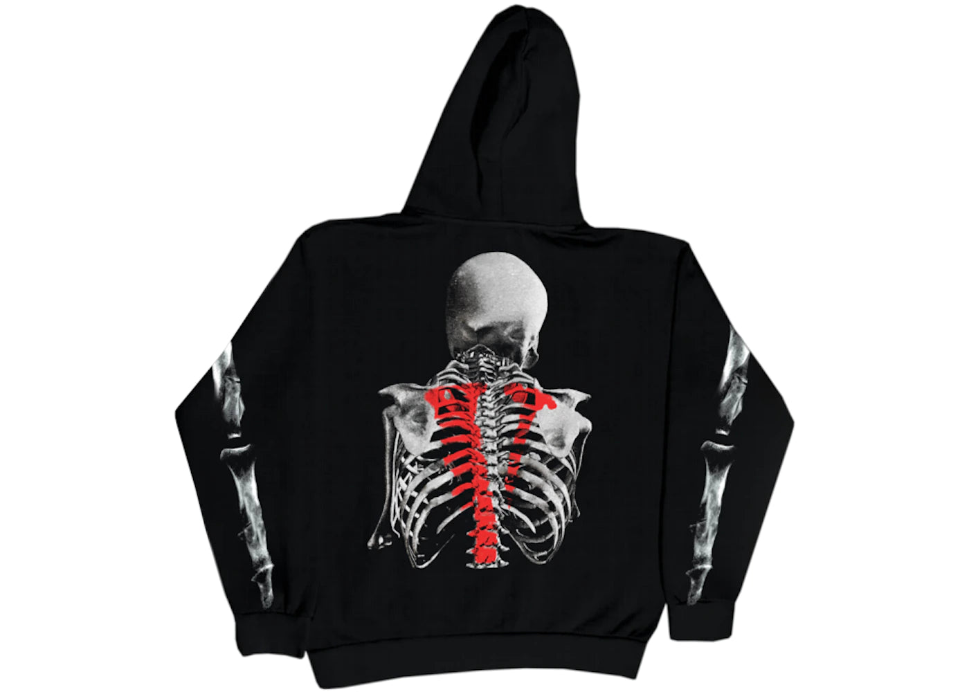 Vlone x Never Broke Again Bones Hoodie Black