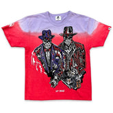 Warren Lotas Sit Down T-Shirt Red/Purple