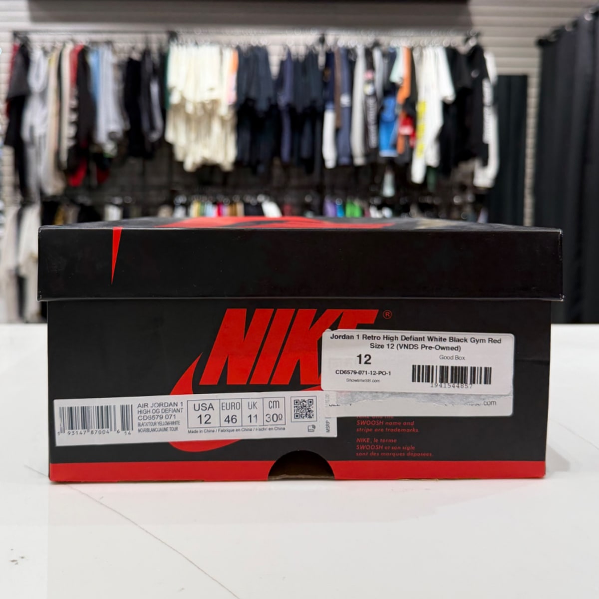 Jordan 1 Retro High Defiant White Black Gym Red - Image 8