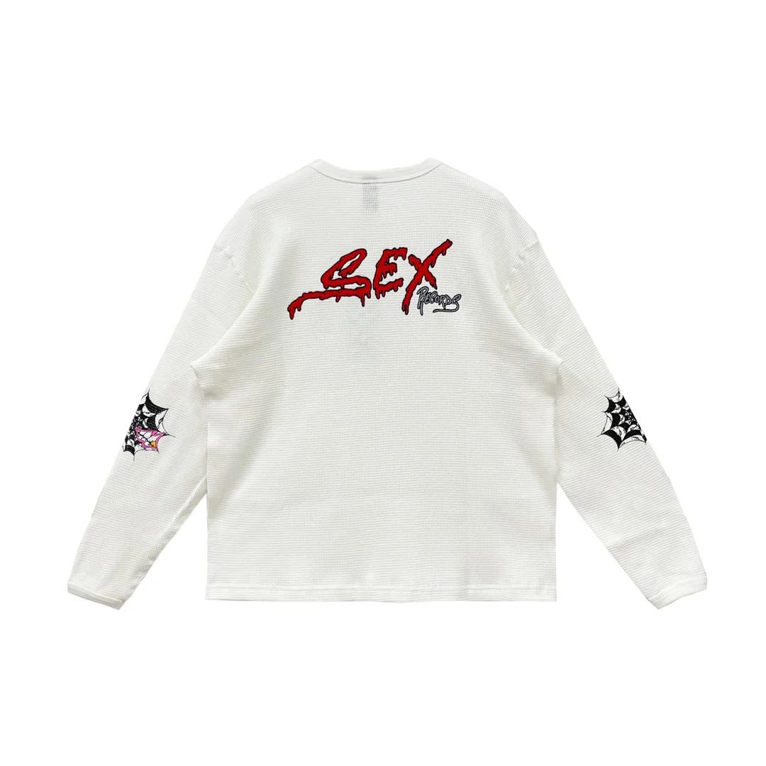 Matty Boy Anti Promo Sex Record Waffle Thermal Long Sleeve T-Shirt