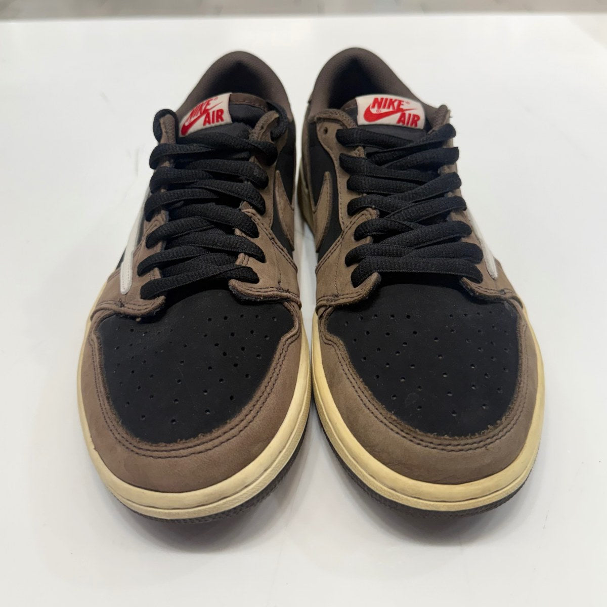Jordan 1 Retro Low OG SP Travis Scott Mocha Size 9.5 (Heavily Worn Pre-Owned) - Image 5