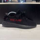 adidas Yeezy Boost 350 V2 Black Red Size 6.5 (Moderately Worn Pre-Owned) - Image 1