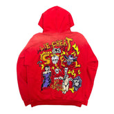 Warren Lotas Lie Cheat Steal Hoodie Red