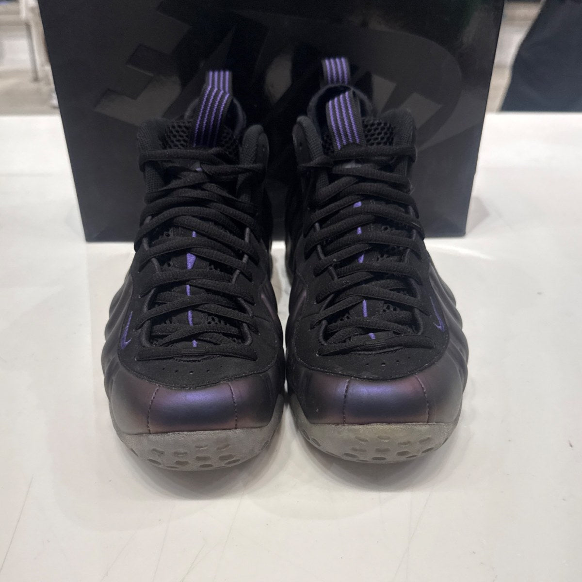 Nike Air Foamposite One Eggplant (2017) Size 9 (Heavily Worn Pre-Owned) - Image 4