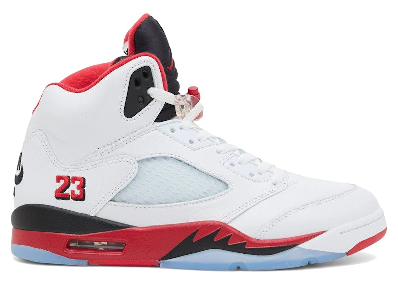 Jordan 5 Retro Fire Red Black Tongue (2025)
