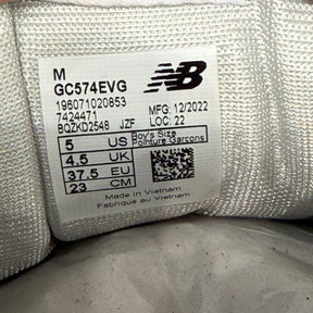 New Balance 574 Core Grey White (GS) - Image 7