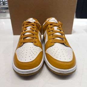 Nike Dunk Low Next Nature Phantom Gold Suede (Women's) Size 11.5W (Lightly Worn Pre-Owned) - Image 1