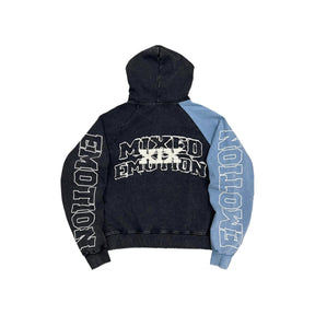 Mixed Emotions Split decision Hoodie Blue
