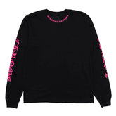 Chrome Hearts Long Sleeve Pocket Crew Hot Pink/Black