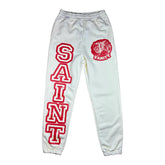 Saint Vanity Varsity Sweatpants Cream / Red