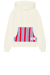 CHARLES JEFFREY LOVERBOY PATCH RABBIT EARS HOODY ECRU