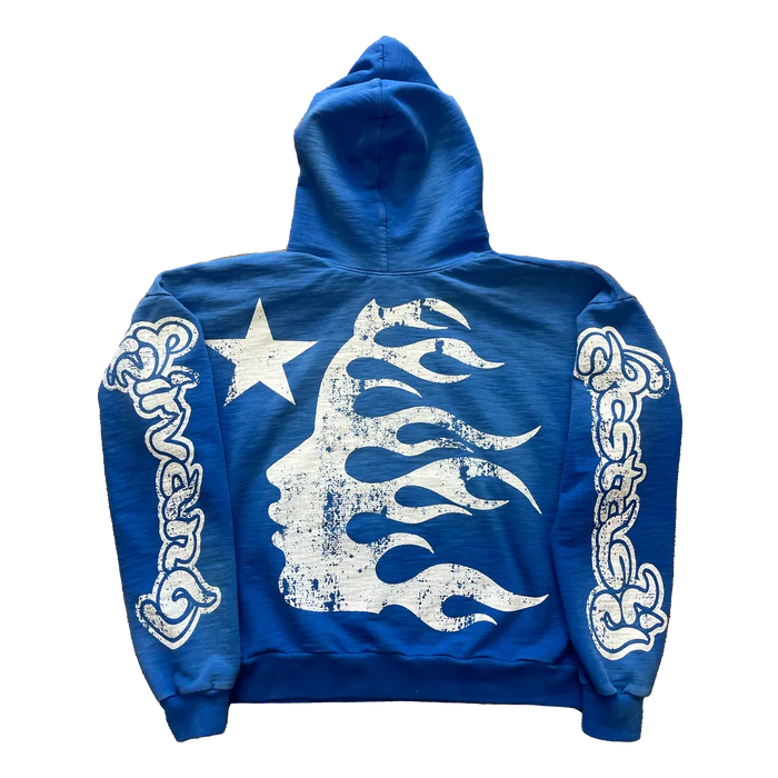 HELLSTAR STUDIOS BLUE YOGA HOODIE