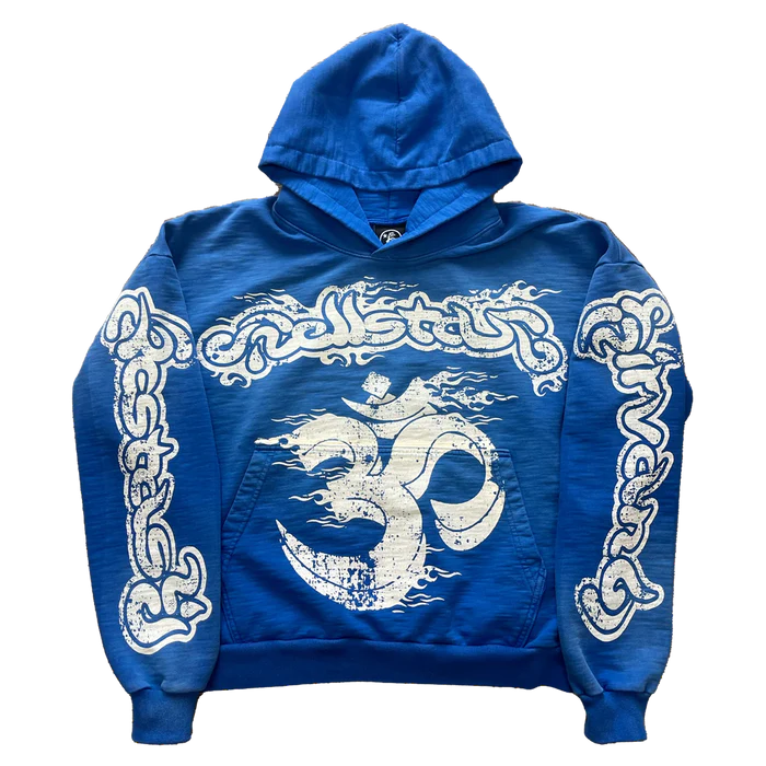 HELLSTAR STUDIOS BLUE YOGA HOODIE