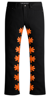 LOSTSHDWS DRKSHDWS DENIM PANT (ORANGE)