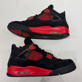 Jordan 4 Retro Red Thunder Size 9.5 (Moderately Worn Pre-Owned) - side