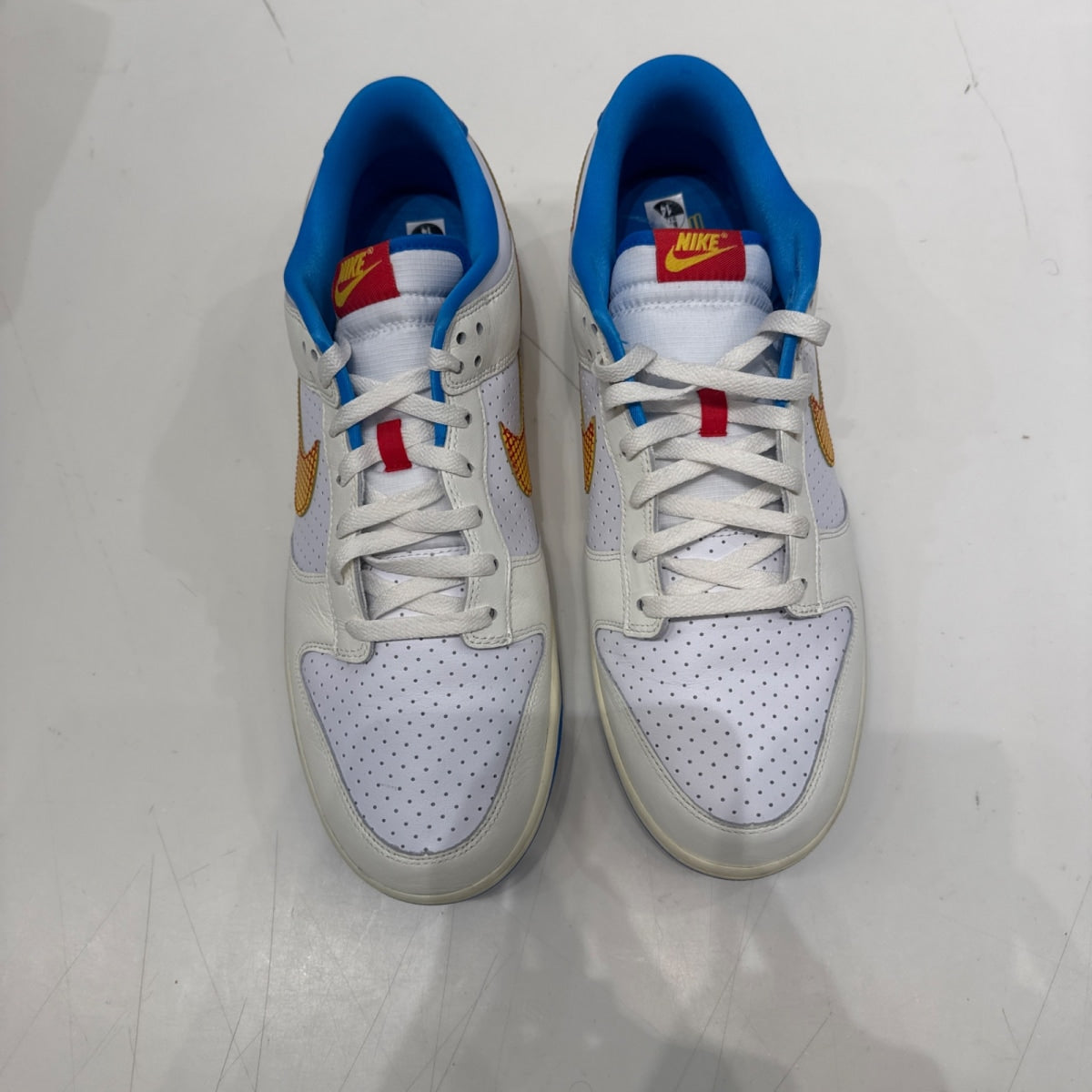 Nike Dunk Low Retro SE Pop Art Sail Photo Blue Size 14 (VNDS Pre-Owned) - Image 4