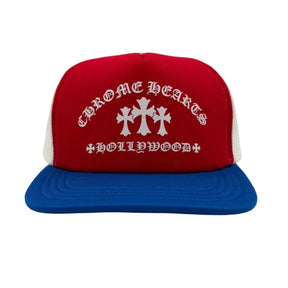 Chrome Hearts King Taco Trucker Hat Red/White/Blue