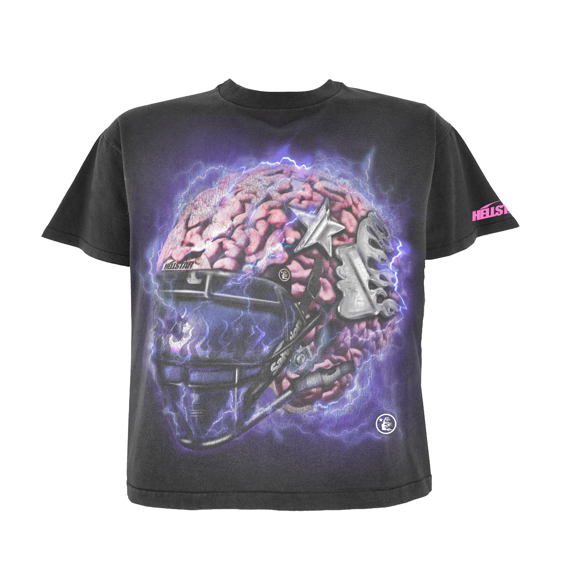 HELLSTAR BRAIN HELMET T-SHIRT