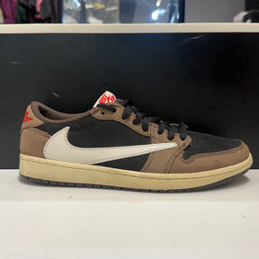 Jordan 1 Retro Low OG SP Travis Scott Mocha Size 9.5 (Heavily Worn Pre-Owned) - Image 1