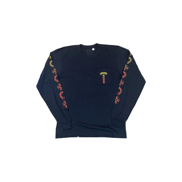 Chrome Hearts Gradient T-Bar Black Longsleeve T-Shirt