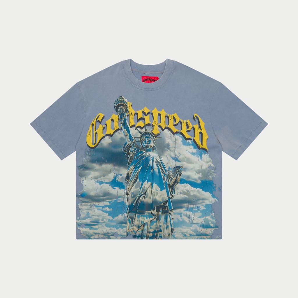 GODSPEED Chrome Liberty T-Shirt Sky Blue